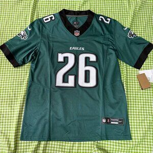 Nike Philadelphia Eagles #26 Saquon Barkley Green Jersey